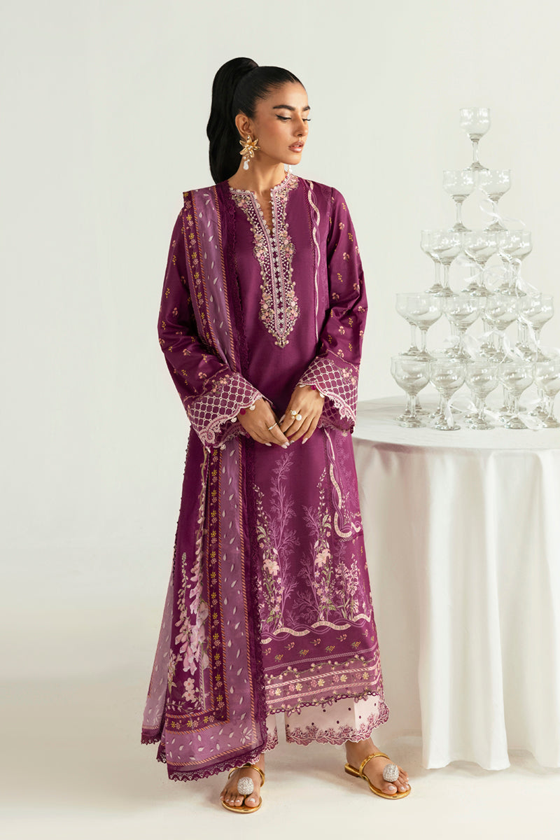 Qalamkar QPrints Unstitched Printed Lawn | 01B