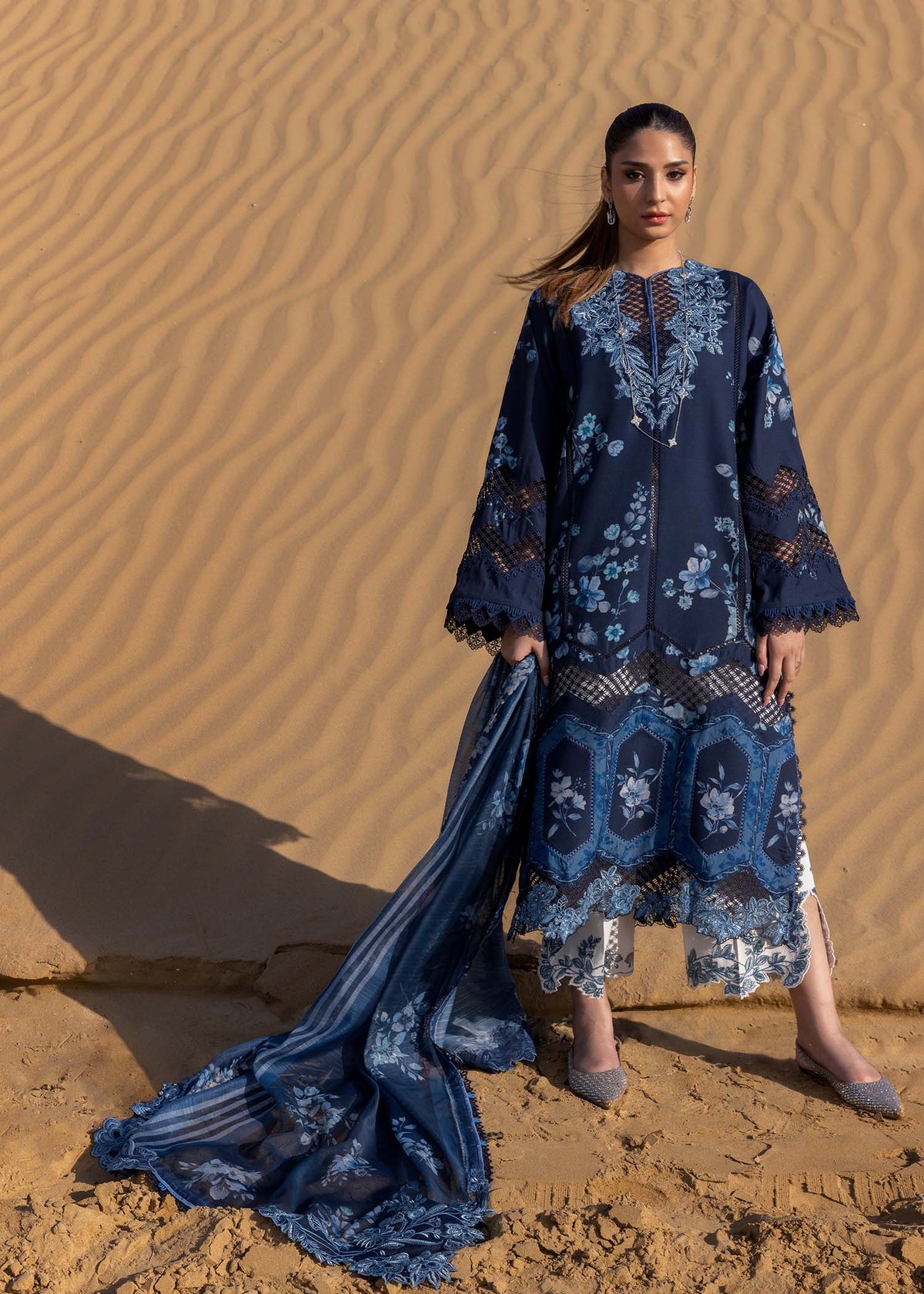 Crimson Summer Lawn 2025 by Saira Shakira | D1 B