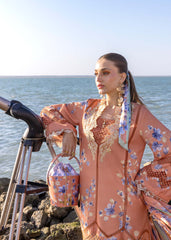 Crimson Summer Lawn 2025 by Saira Shakira | D1 A