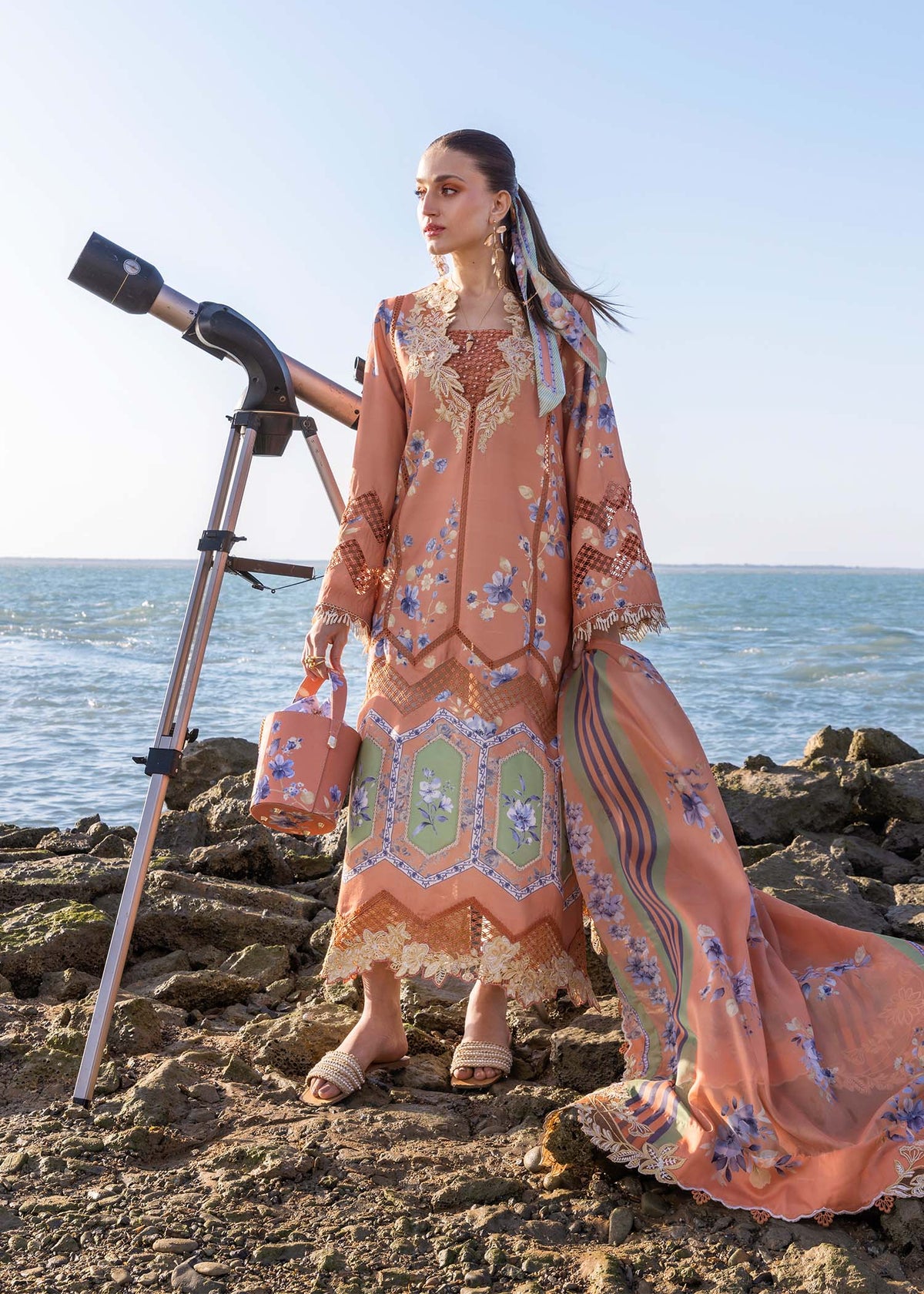 Crimson Summer Lawn 2025 by Saira Shakira | D1 A