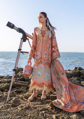 Crimson Summer Lawn 2025 by Saira Shakira | D1 A
