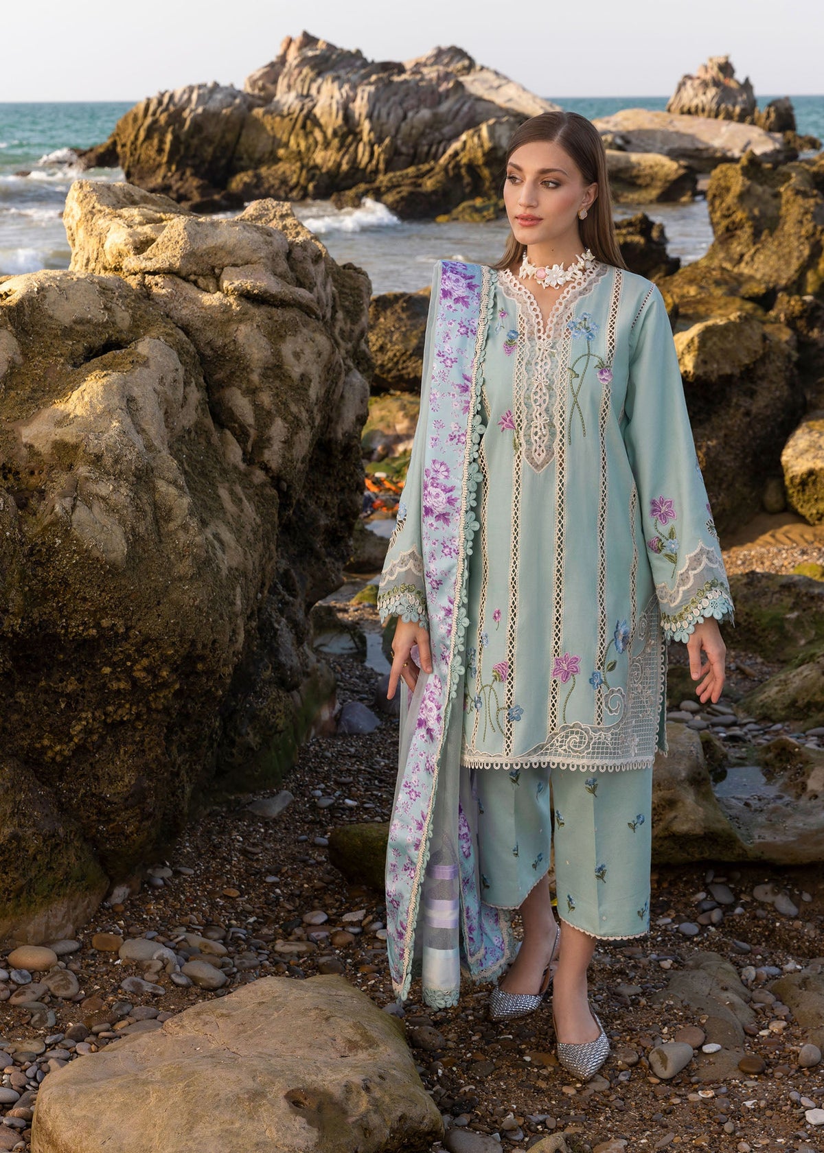 Crimson Summer Lawn 2025 by Saira Shakira | D6 A