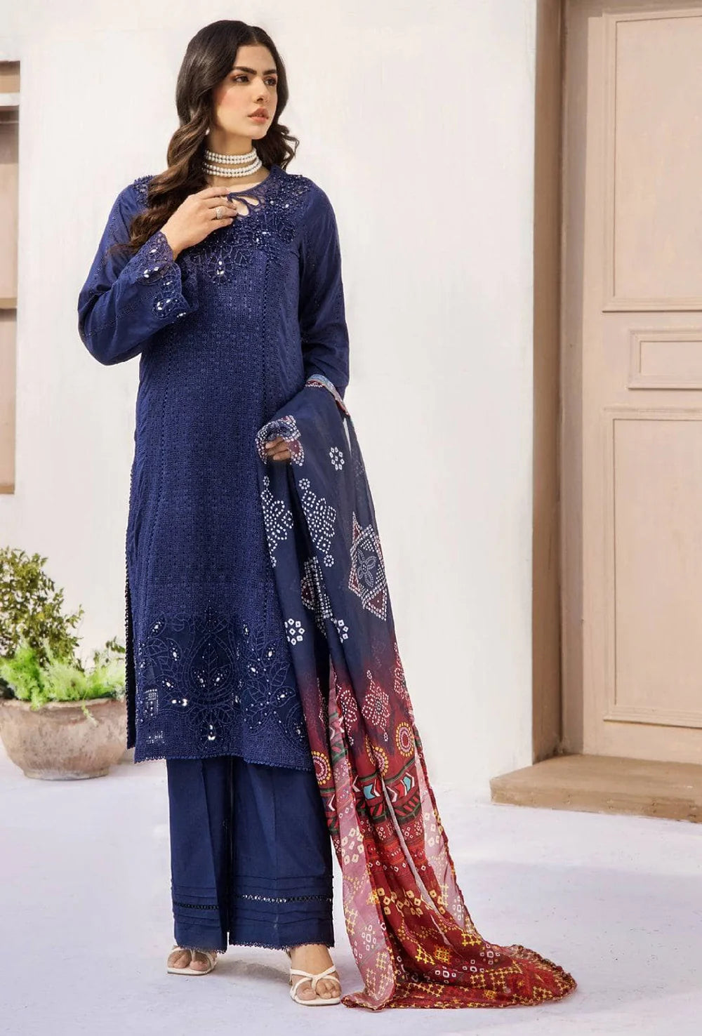 Adan’s Libas Rumi Schiffli Lawn 2025