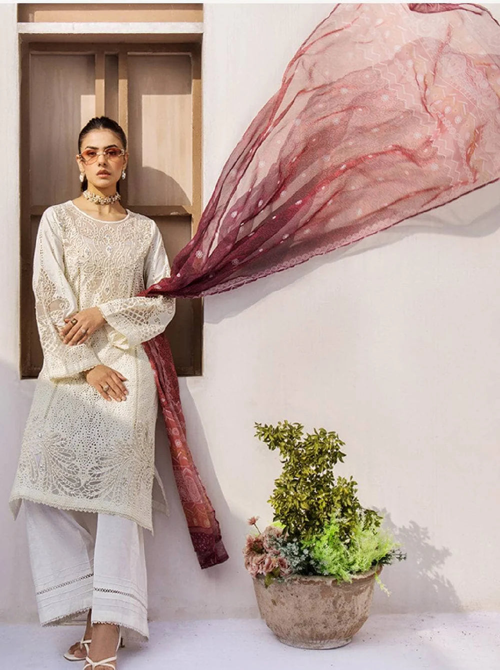 Adan’s Libas Rumi Schiffli Lawn 2025