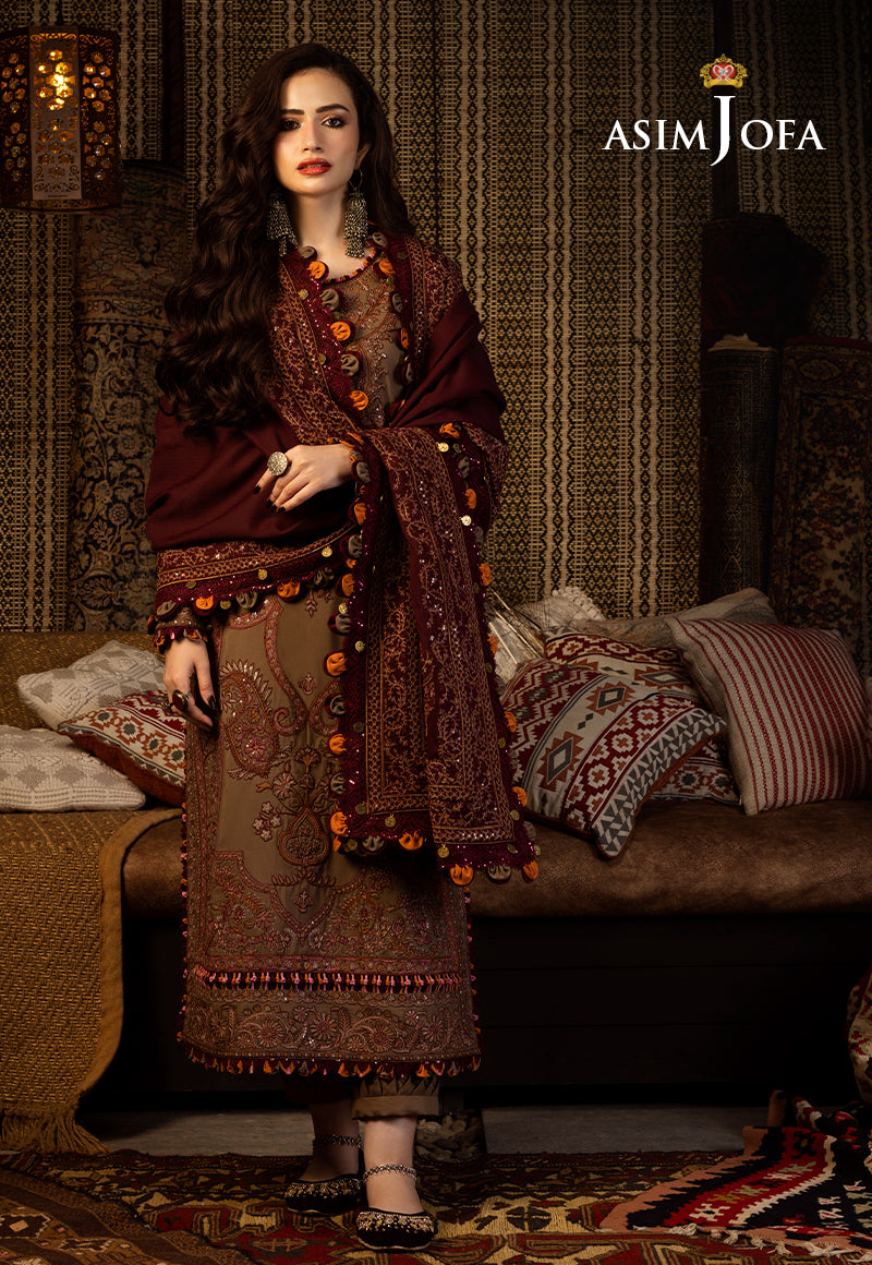 Kashmiri Taanka Shawl by Asim Jofa 2023 | AJKT-11