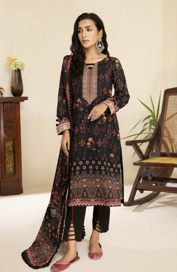 Alzohaib Printed Lawn With Fancy Doriya Dupatta-23 | CFD-23-02
