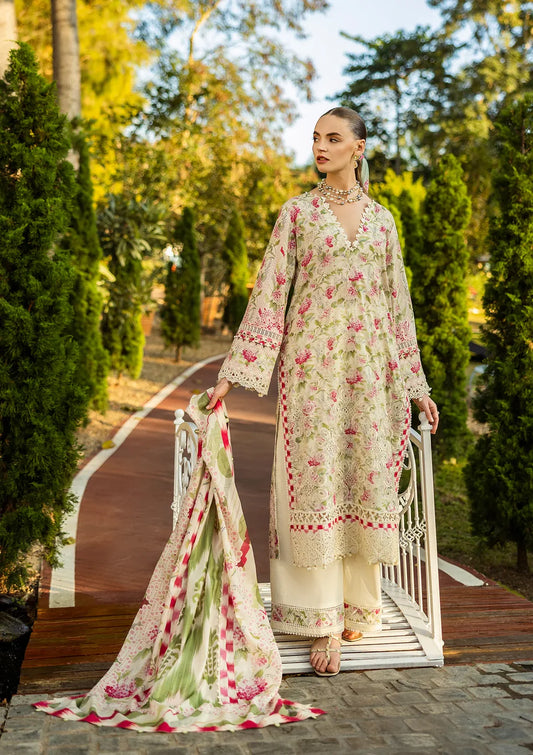 Elaf Print Chikankari Collection 2025 | ELK-02B