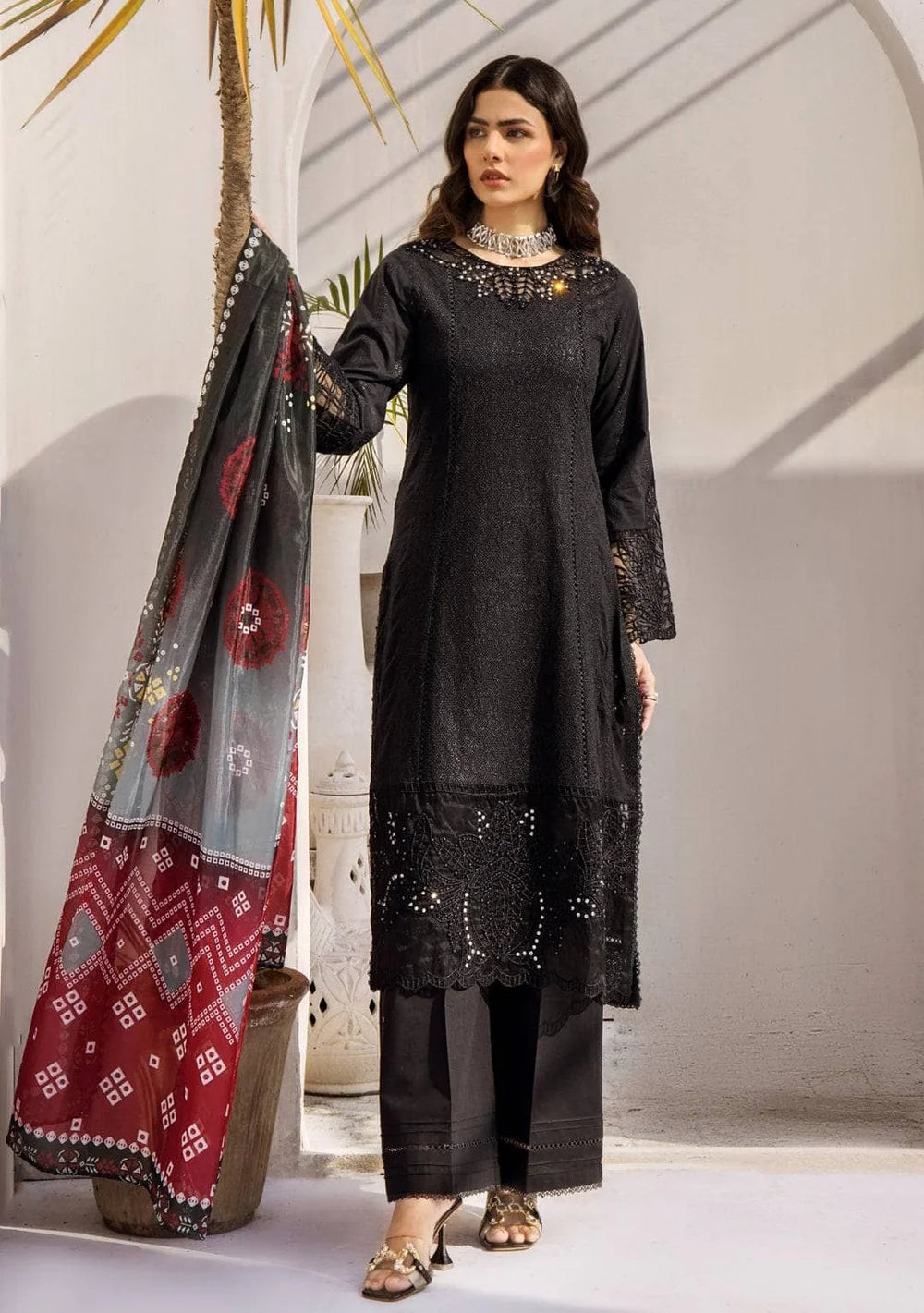 Adan’s Libas Rumi Schiffli Lawn 2025