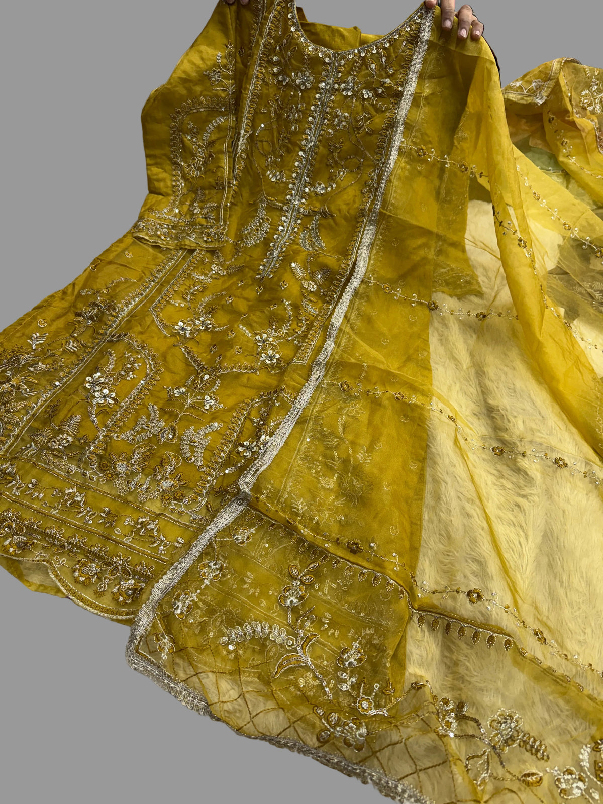 Readymade organza handwork suits