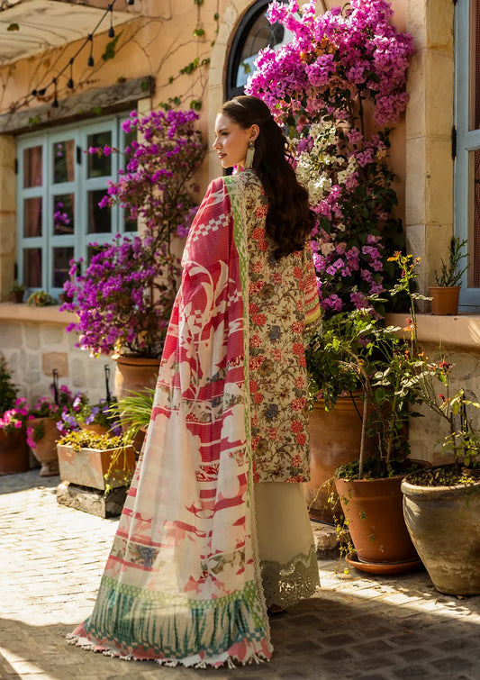 Elaf Print Chikankari Collection 2025 | ELK-01B