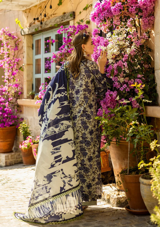Elaf Print Chikankari Collection 2025 | ELK-01A