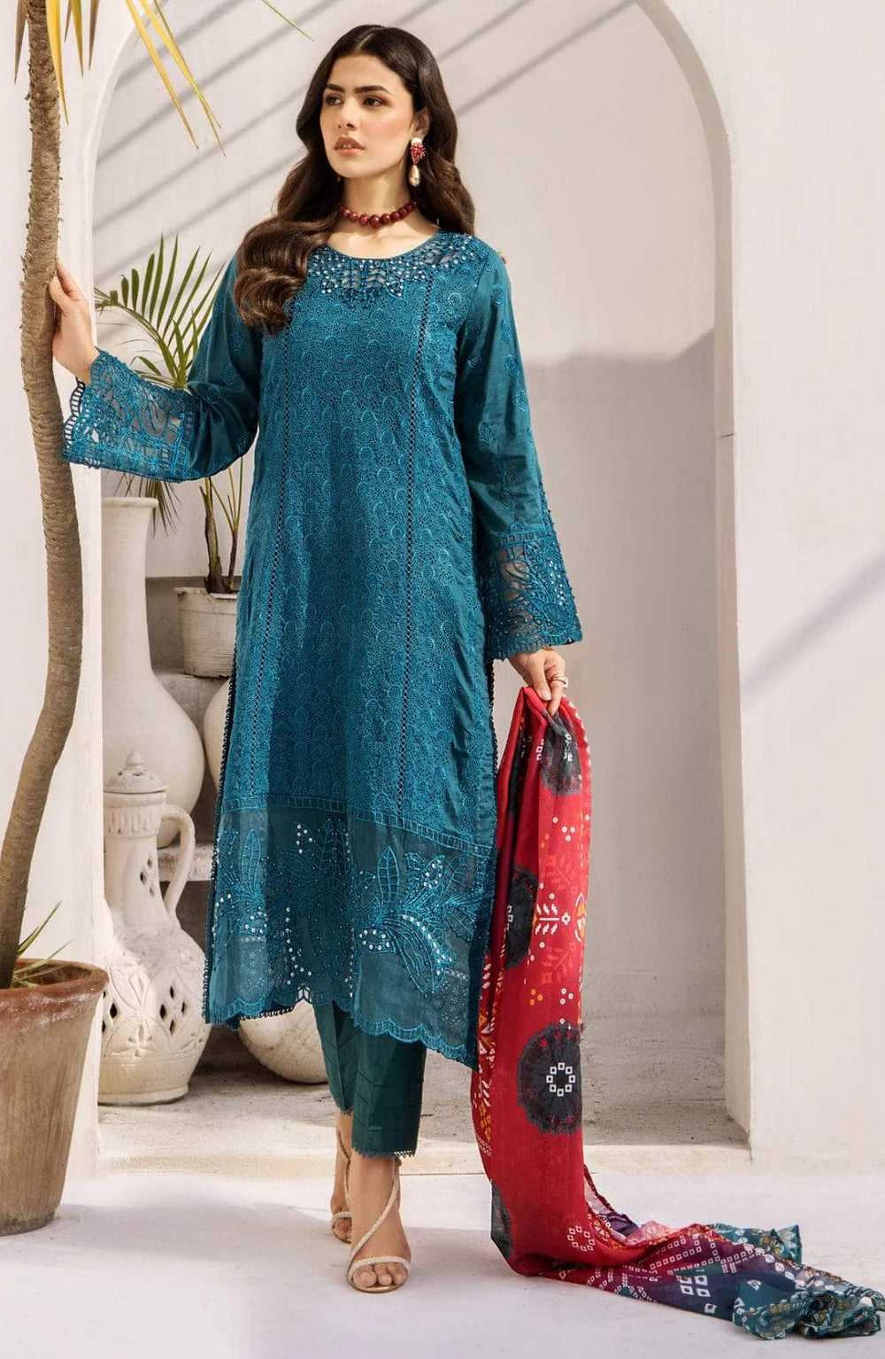 Adan’s Libas Rumi Schiffli Lawn 2025