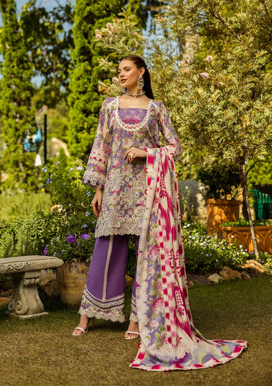 Elaf Print Chikankari Collection 2025 | ELK-02A