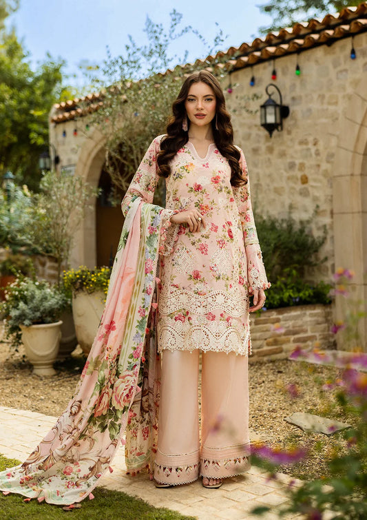 Elaf Print Chikankari Collection 2025 | ELK-04B