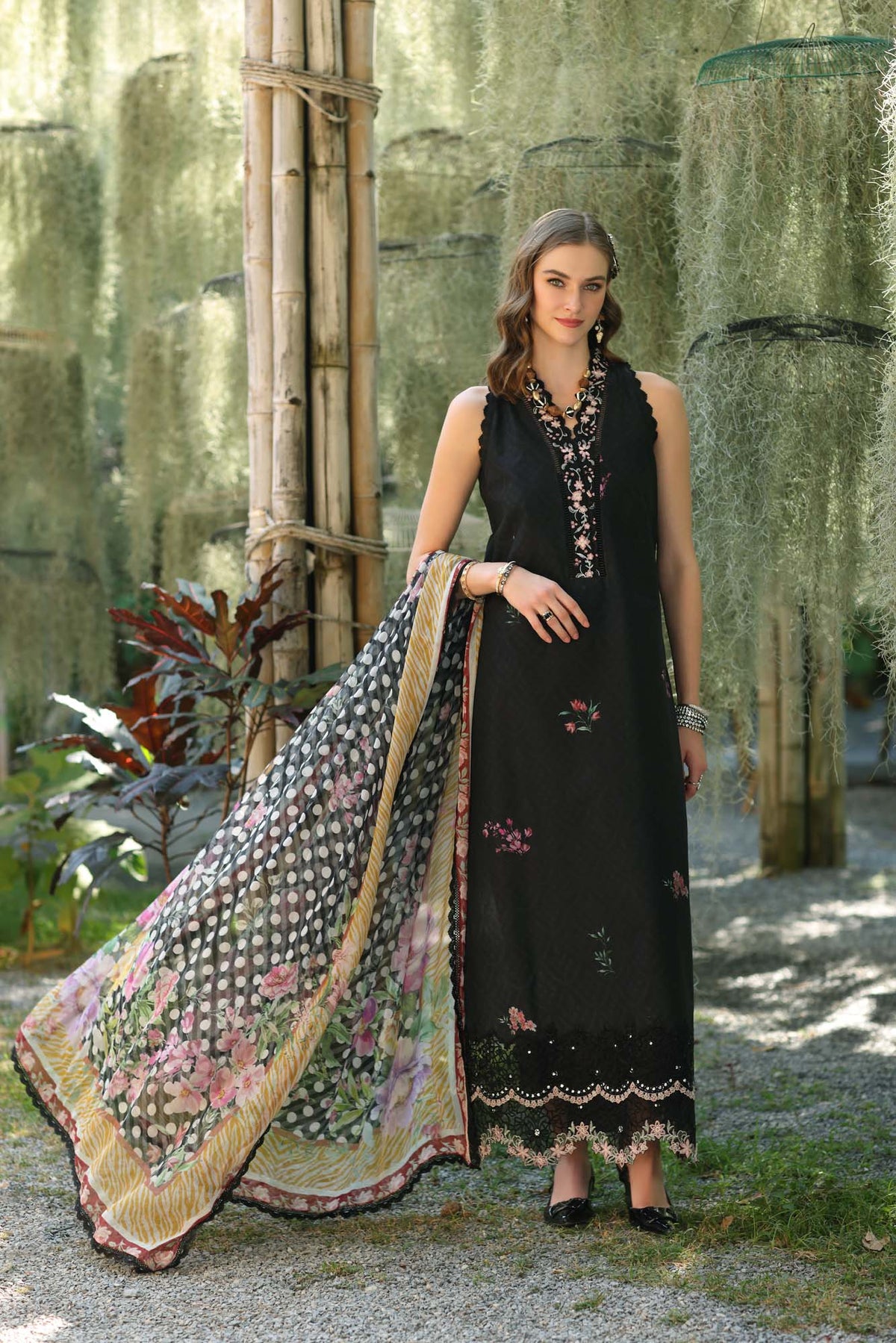 Noor Eid Luxe Printedkari ’25 by Saadia Aasad | D10-B
