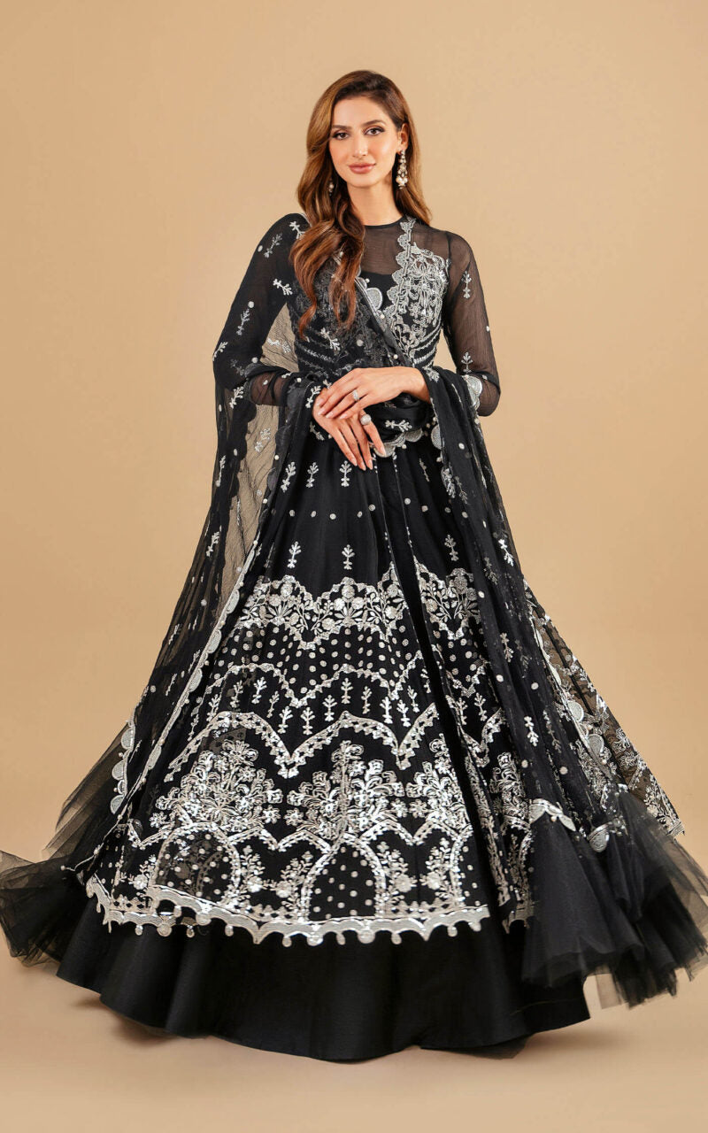 Fancy Black Lehenga | Barasti Festive by Asifa & Nabeel