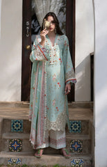 AJR Printkari 25 Lawn | Aqua