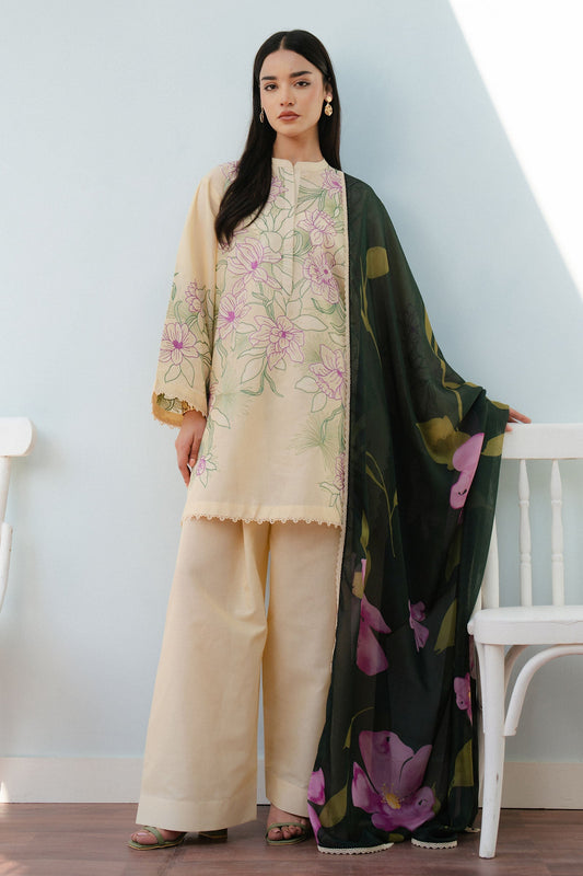 Coco by Zara Shahjahan Embroidered Lawn 2025 | 1B