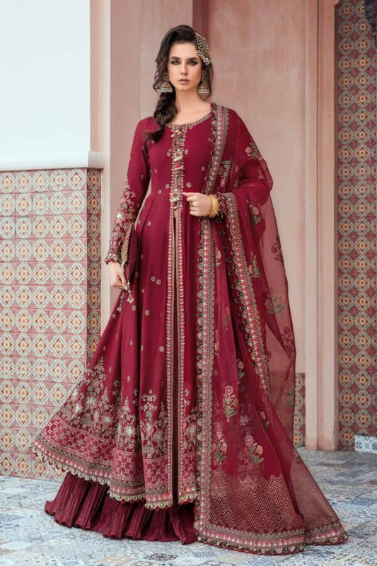 MARIA B Sateen Fall 2023 | Maroon CST-708