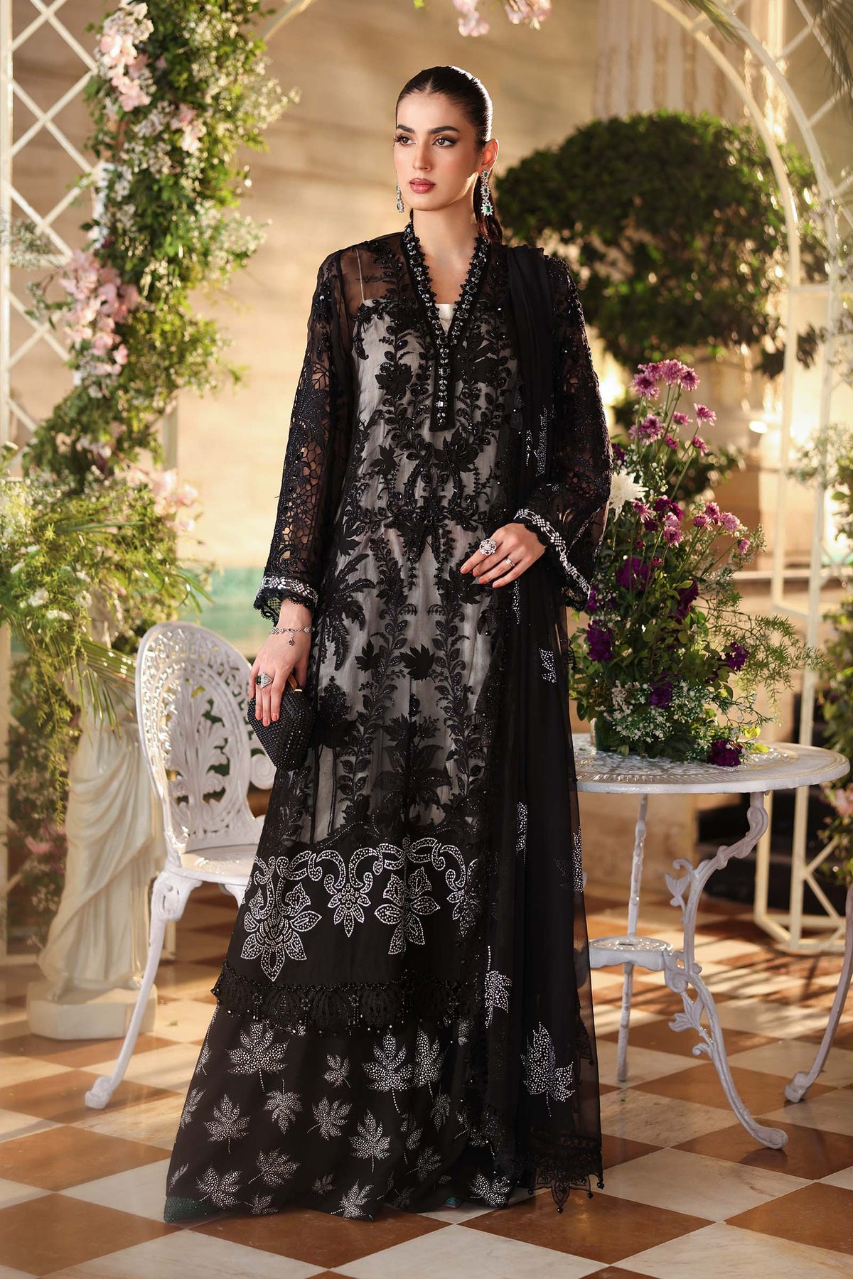 Maria B Chiffon Collection | Chiffons 2026 | MPC-26-101-Black
