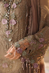 Maria B Chiffon Collection | Chiffons 2026 | MPC-26-102-Muted Mocha Brown