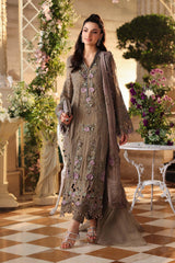 Maria B Chiffon Collection | Chiffons 2026 | MPC-26-102-Muted Mocha Brown