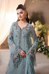 Maria B Chiffon Collection | Chiffons 2026 | MPC-26-106-Slate Blue