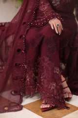 Maria B Chiffon Collection | Chiffons 2026 | MPC-26-108-Burgundy