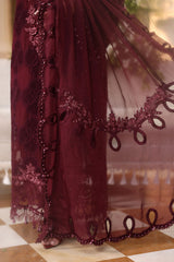 Maria B Chiffon Collection | Chiffons 2026 | MPC-26-108-Burgundy
