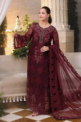 Maria B Chiffon Collection | Chiffons 2026 | MPC-26-108-Burgundy