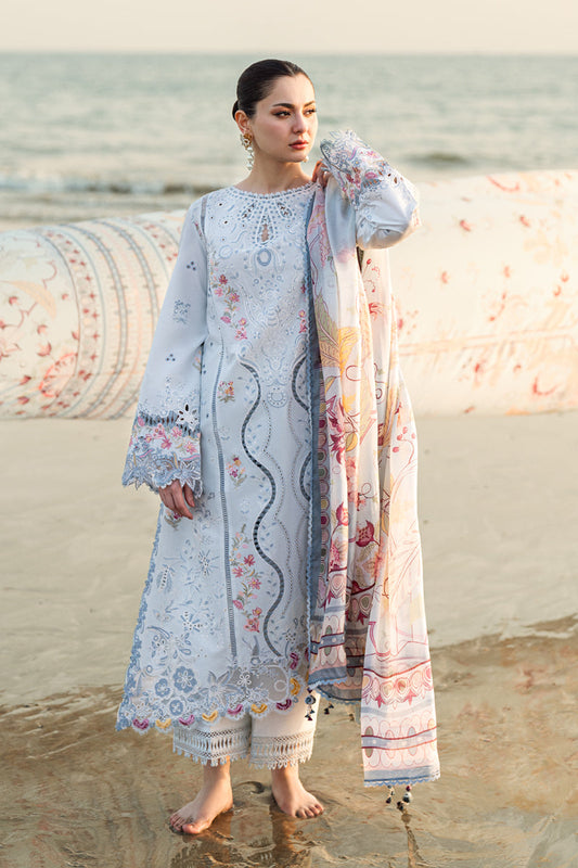 Qalamkar Luxury Lawn | Sahil 2025 | FK-02 ISABELLA