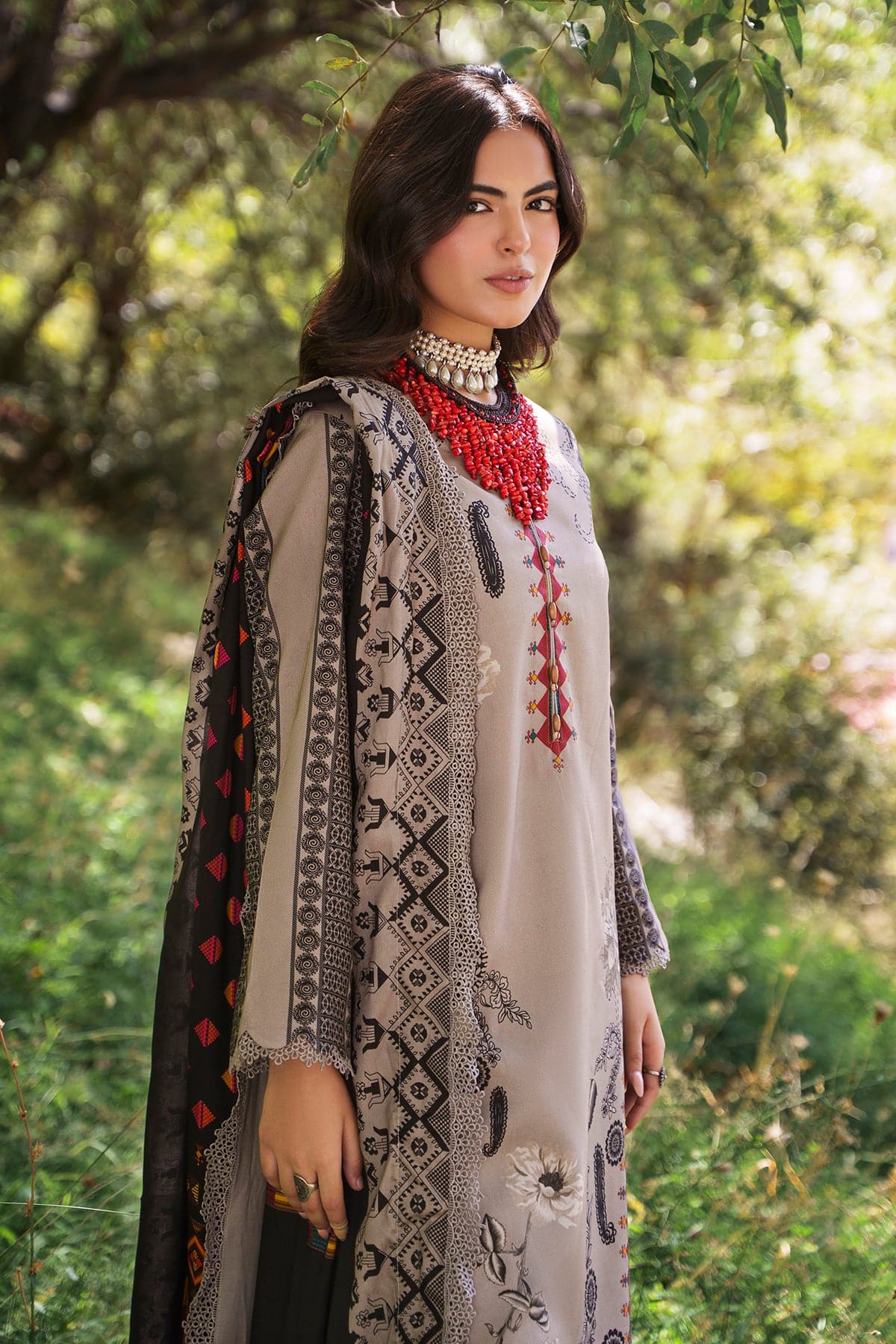 Charizma C-Prints Unstitched Linen Collection CPW6-03– alternate view