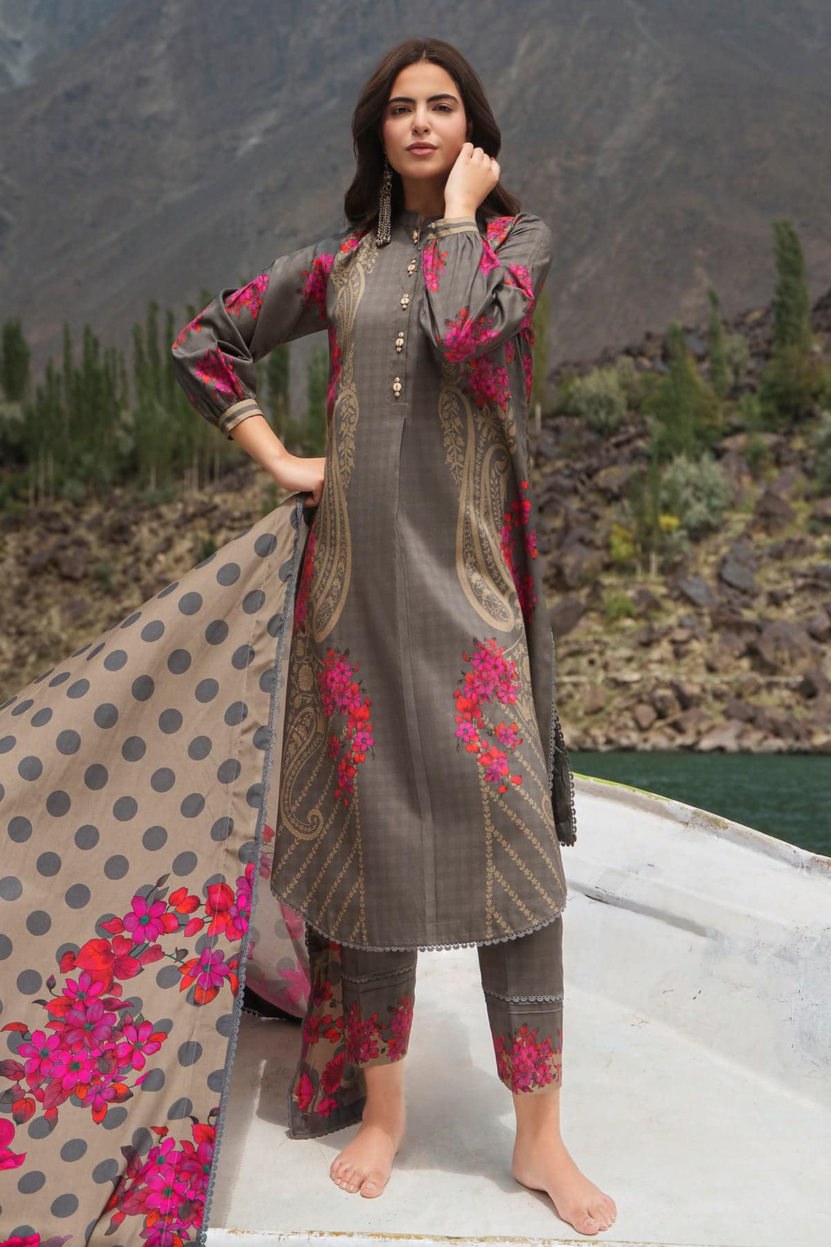 Charizma C-Prints Unstitched Linen Collection CPW6-04