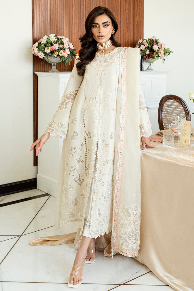 Qalamkar Eid Collection | Chikankari Lawn 2025 | CS-08