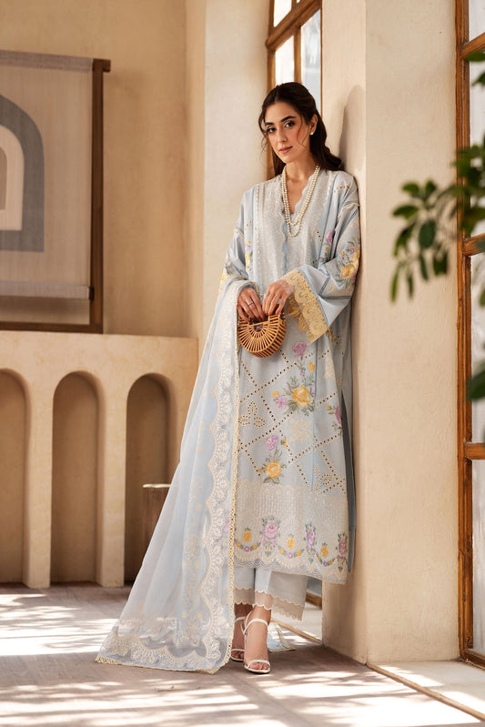 Maryam Hussain Luxury Lawn 2025 | Ocean