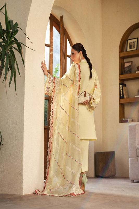 Maryam Hussain Luxury Lawn 2025 | Lemon Garden