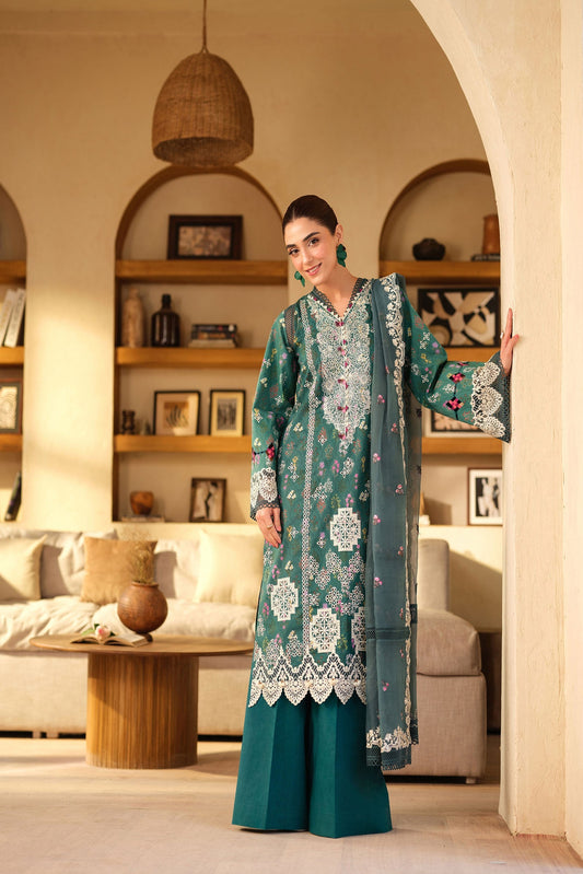 Maryam Hussain Luxury Lawn 2025 | Seashell