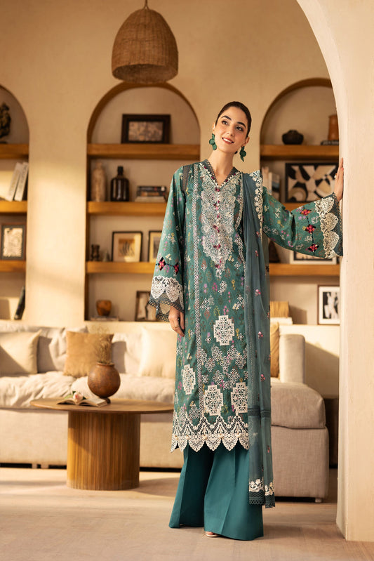 Maryam Hussain Luxury Lawn 2025 | Seashell