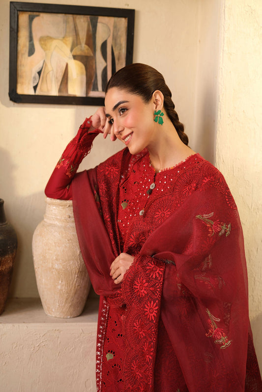 Maryam Hussain Luxury Lawn 2025 | Berry