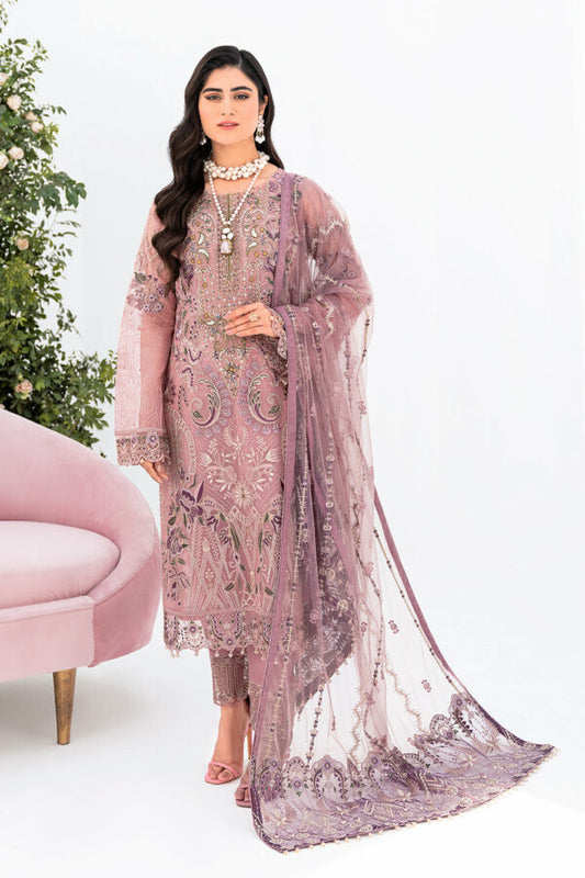 Ramsha Semi Stitch Minhal Vol-8 | M-804