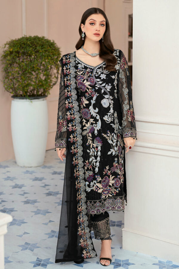 Ramsha Rangoon Semi Stitch Vol-9 | D-906