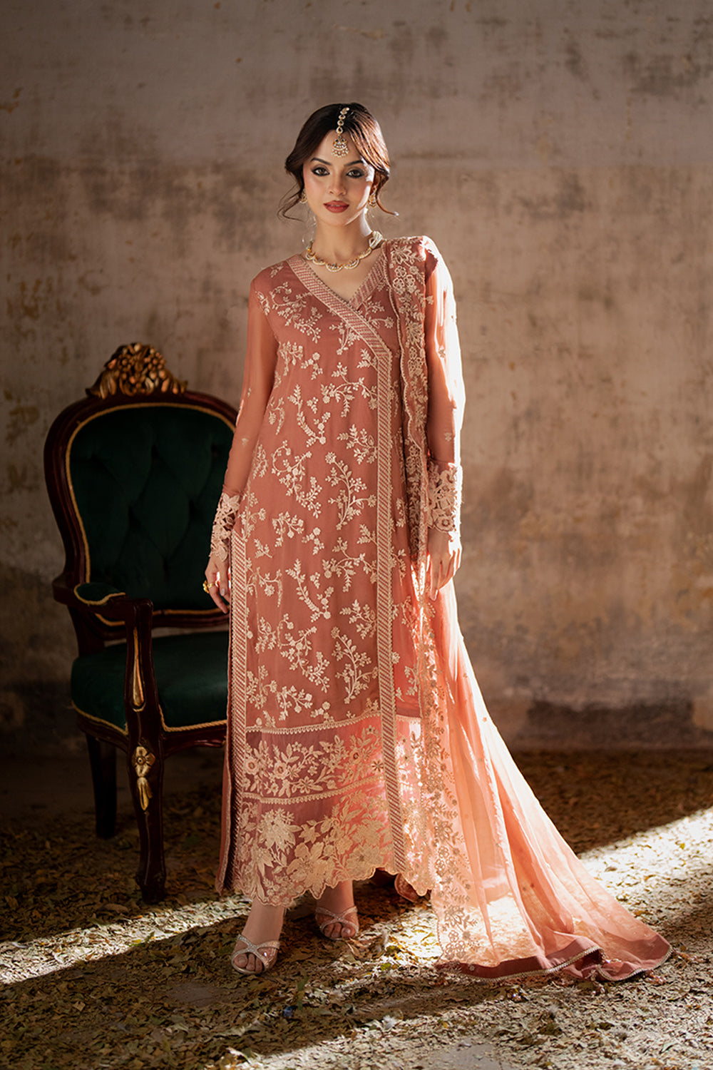 Azure Ensembles Chiffon Collection 2025 | Dusky Bloom