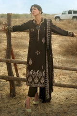 Gul Ahmed Winter 2026 - 3 Piece Embroidered Karandi Suit with Embroidered Karandi Dupatta