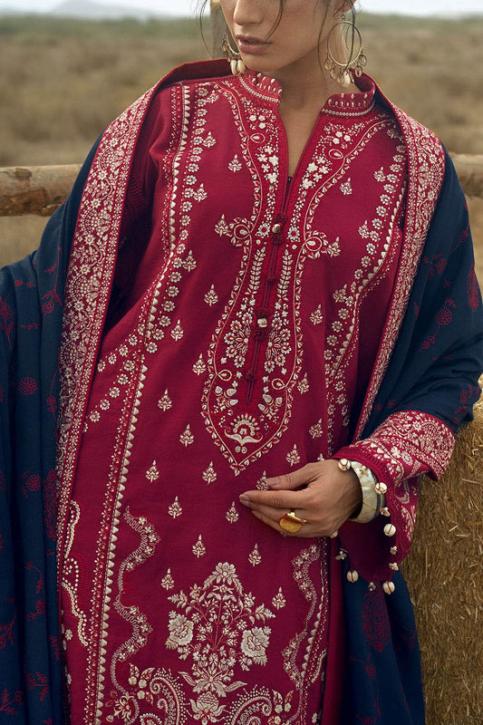 Gul Ahmed Winter 2026 - 3 Piece Embroidered Karandi Suit with Embroidered Karandi Dupatta– EMBROI