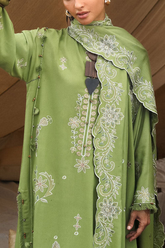 Gul Ahmed Winter 2026 - 3 Piece Embroidered Karandi Suit with Embroidered Karandi Dupatta–