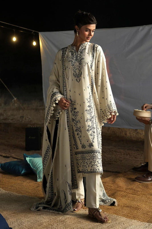 Gul Ahmed Winter 2026 - 3 Piece Embroidered Karandi Suit with Embroidered Karandi Dupatta