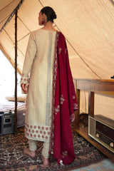 Gul Ahmed Winter 2026 - 3 Piece Embroidered Khaddar Suit with Embroidered Khaddar Dupatta–