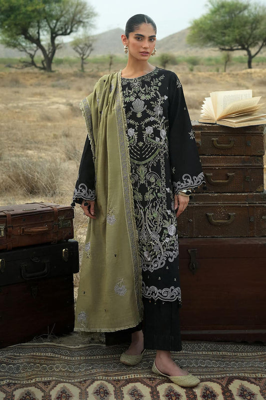 Gul Ahmed Winter 2026 - 3 Piece Embroidered Khaddar Suit with Embroidered Khaddar Dupatta