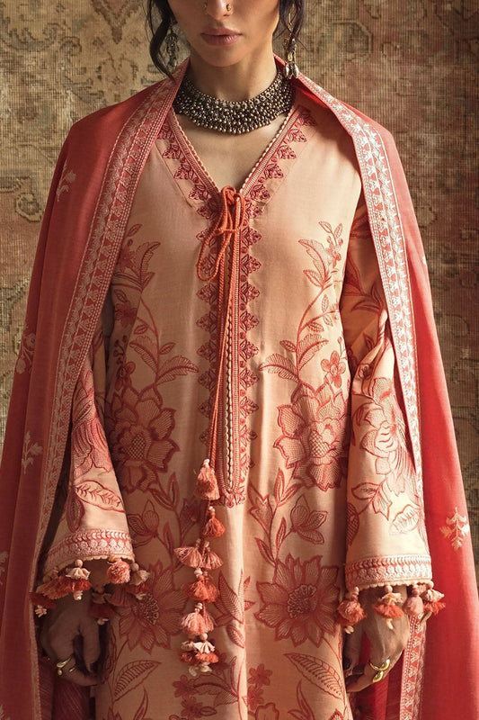 Gul Ahmed Winter 2026 - 3 Piece Embroidered Khaddar Suit with Embroidered Khaddar Dupatta–