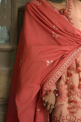Gul Ahmed Winter 2026 - 3 Piece Embroidered Khaddar Suit with Embroidered Khaddar Dupatta–